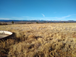 Sangre de Cristo Mountains from a high pasture near Rainesville, NM.